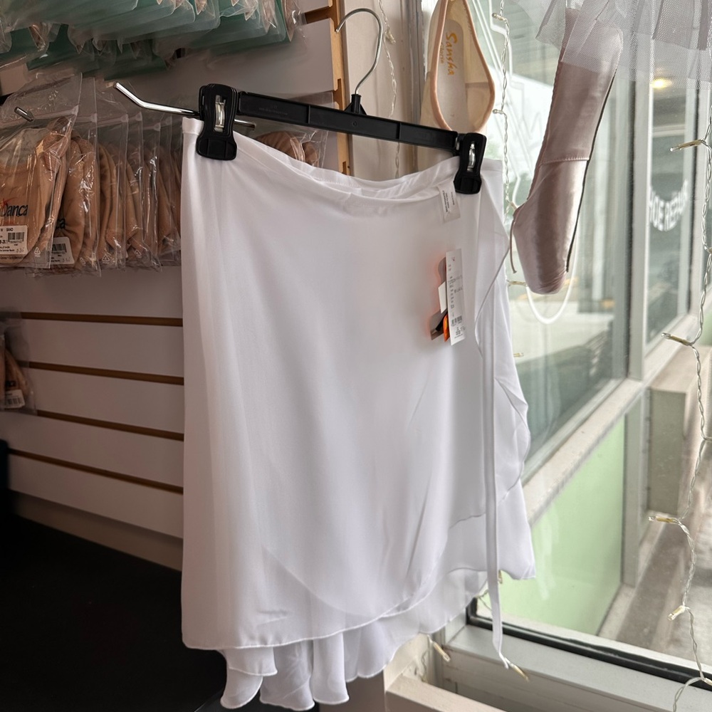 White Ballet Wrap Skirt